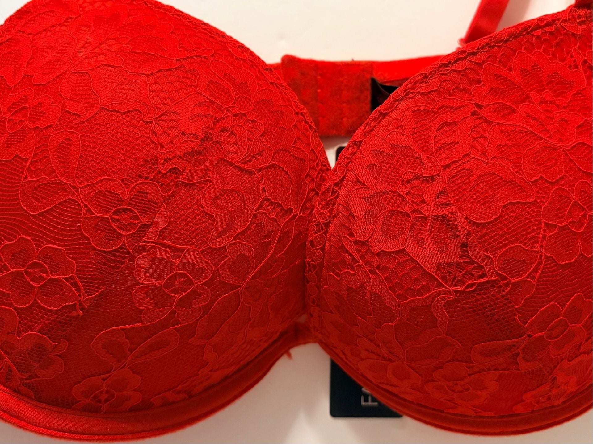 Fashion Nova Friday Love Double Push Up Lace Bra Size 36D Red 4