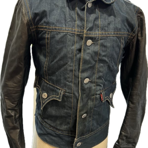Levi's Red Collection Type 4 Trucker Jacket Denim Leather