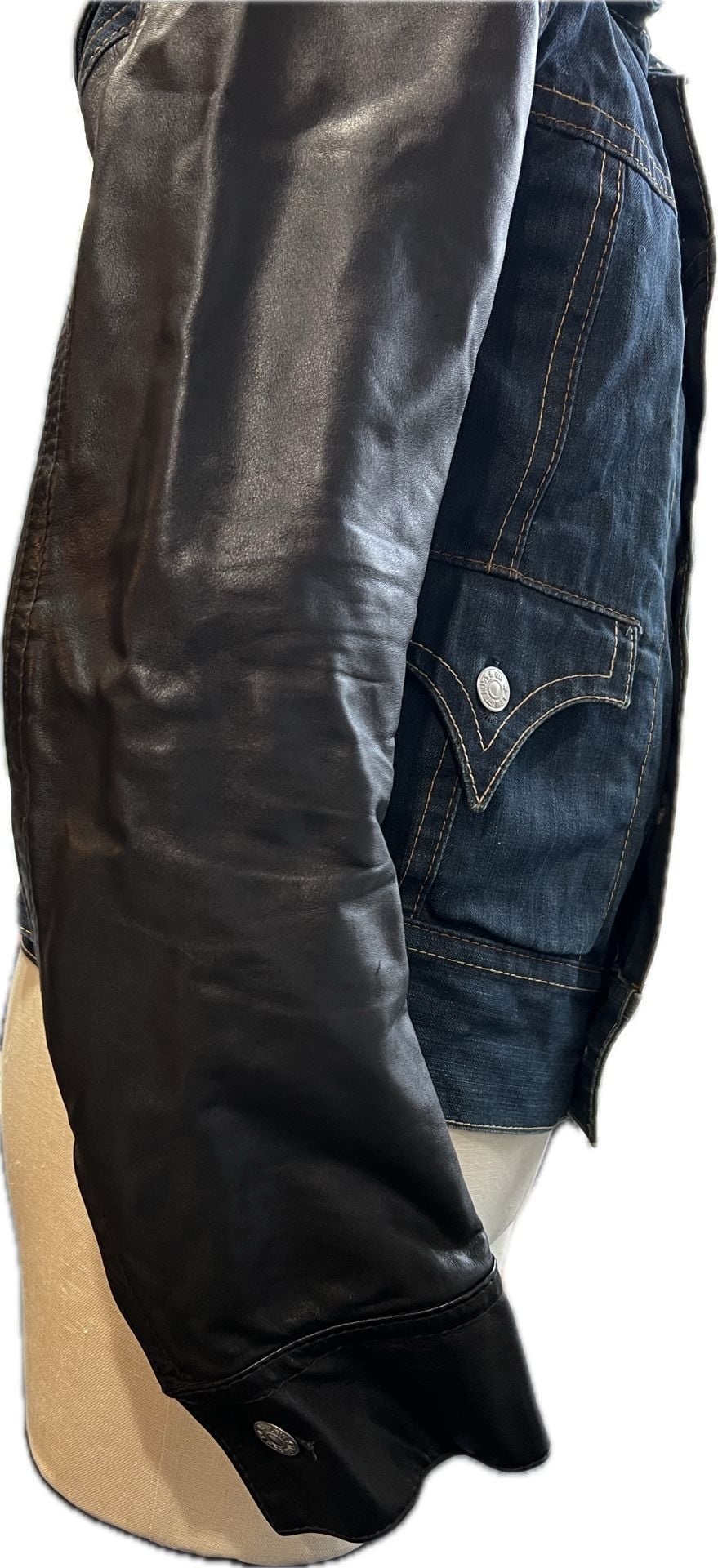 Levi's Red Collection Type 4 Trucker Jacket Denim Leather 10