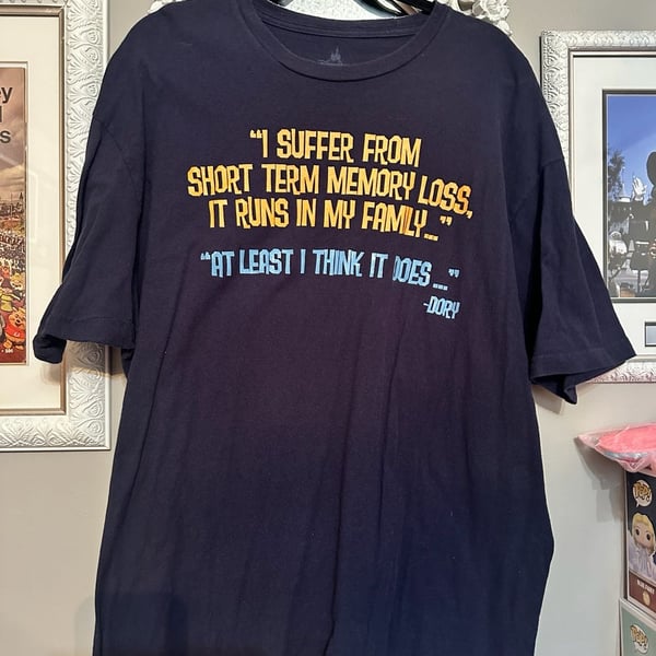 Disney Parks Dory T-Shirt Size XXL Blue Graphic Tee