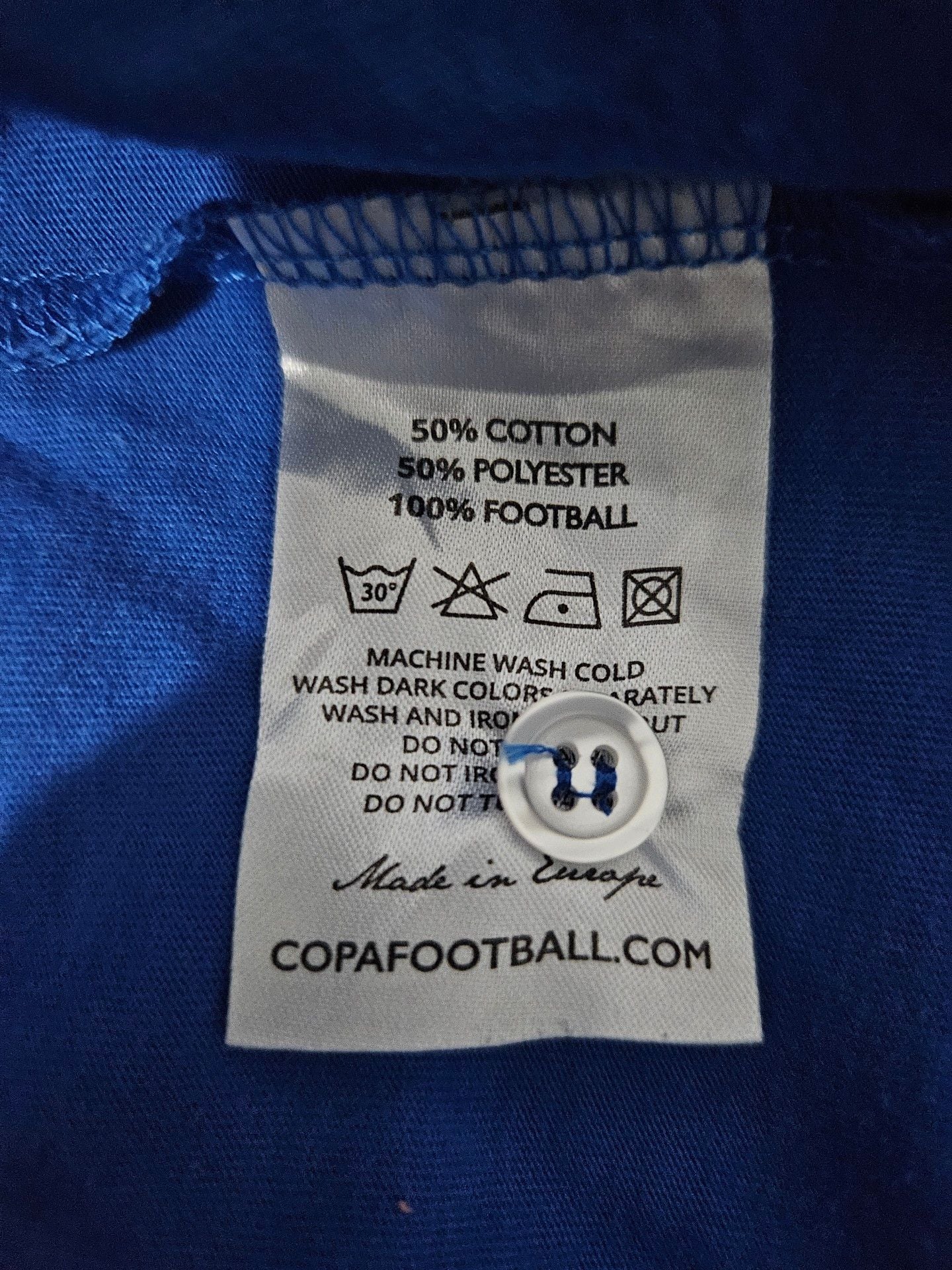 Juventus 1976/77 Retro Jersey Size M Blue Soccer Polo Shirt Copa Football futbol 8
