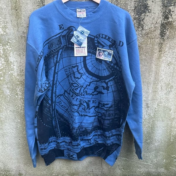 Deadstock 1996 USPS Explorer Stamp Sweatshirt