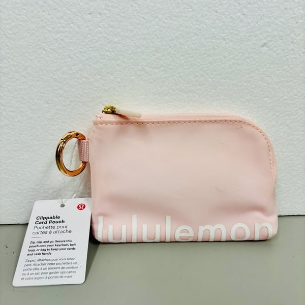 Lululemon Clippable Card Pouch Pink