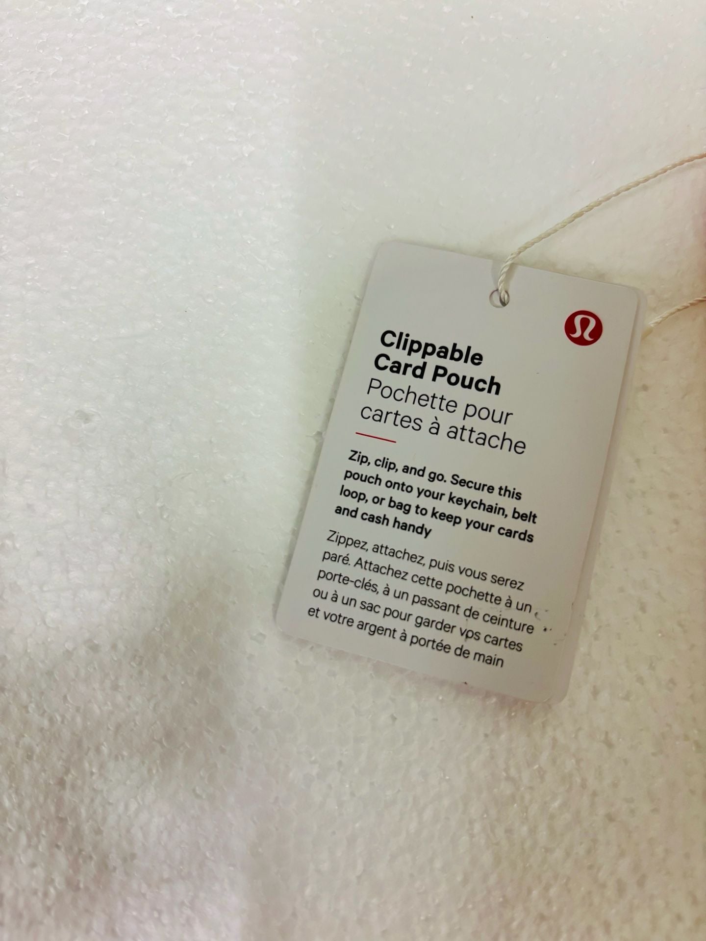 Lululemon Clippable Card Pouch Pink 6
