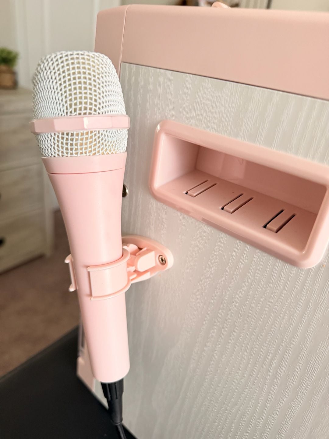 Singing Machine SML385UP Bluetooth Karaoke System White Pink 3