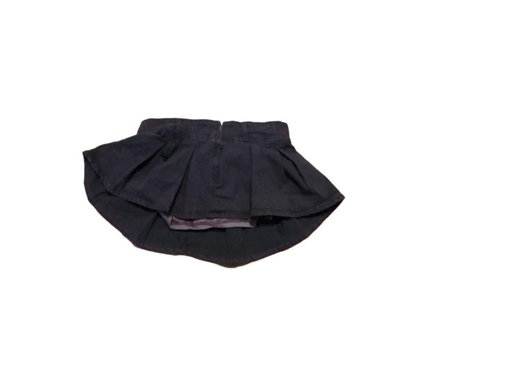 Madden Girl Pleated Mini Skirt Size XL Dark Purple Corduroy 1