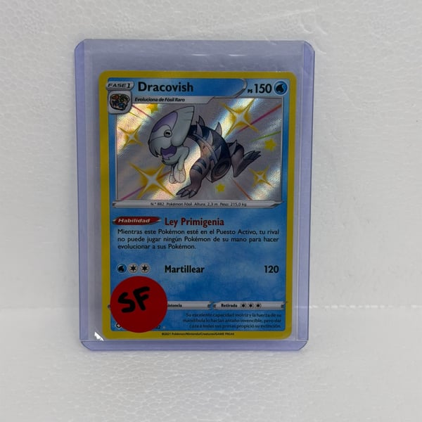 Pokemon Dracovish Shining Fates Shiny Vault Holo Rare Card