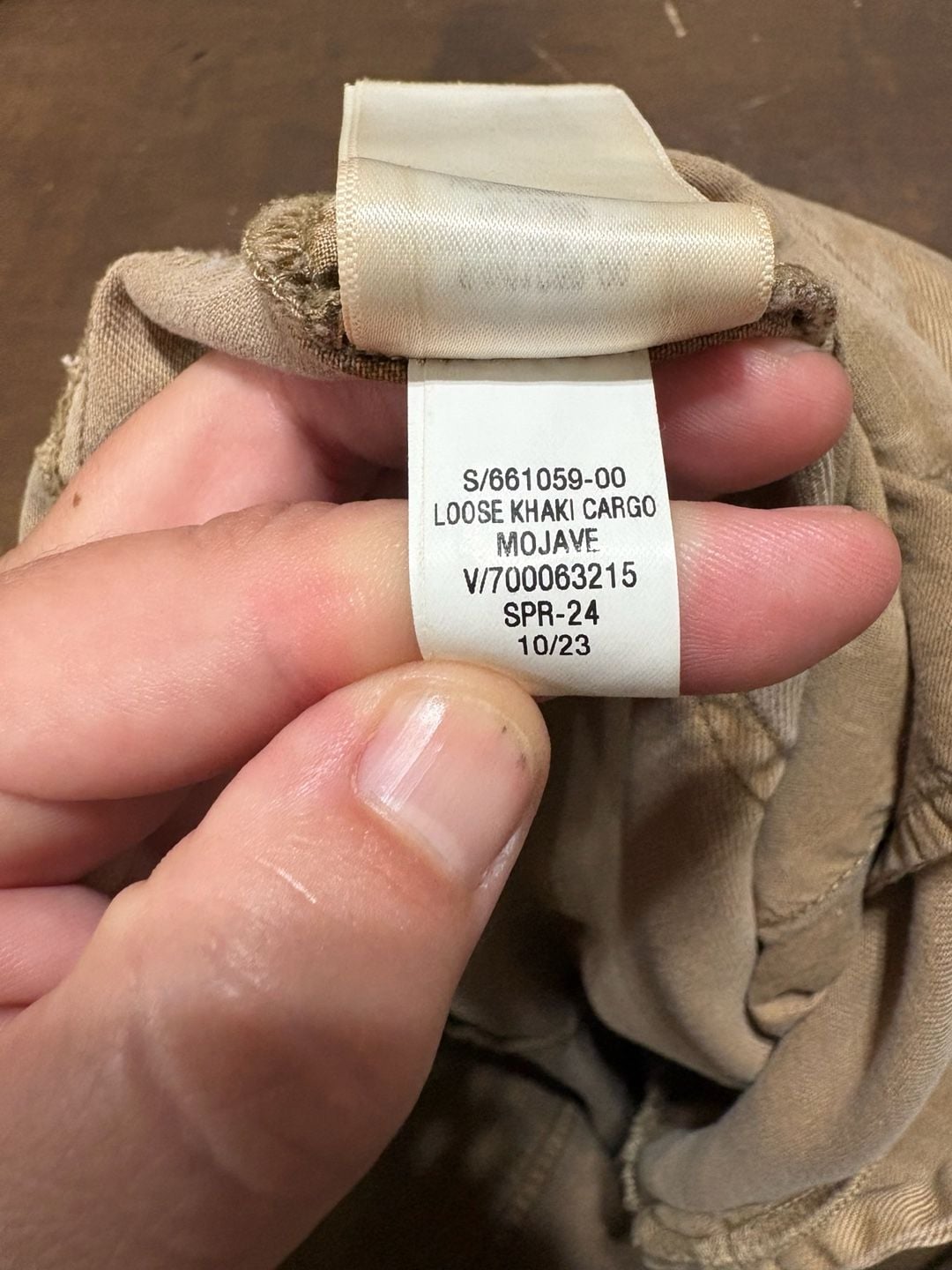 Gap Loose Khaki Cargo Pants Size 6 Mojave Brown Cotton 6