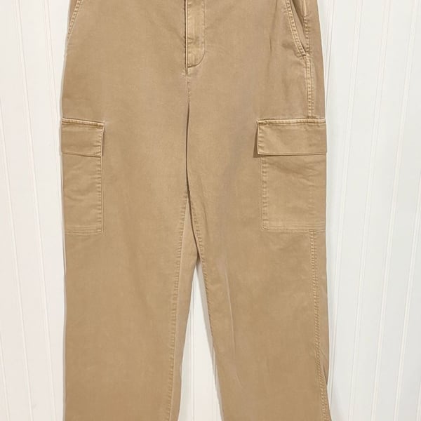 Gap Loose Khaki Cargo Pants Size 6 Mojave Brown Cotton