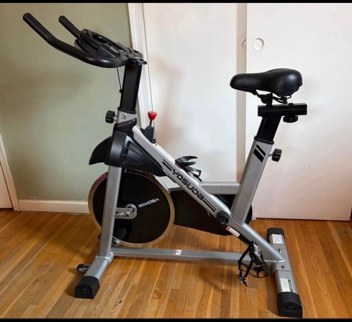 Yosuda Indoor Cycling Bike Stationary Exercise Bike Silver 2
