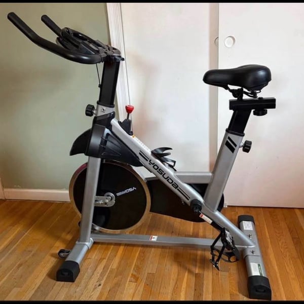 Yosuda Indoor Cycling Bike Stationary Exercise Bike Silver