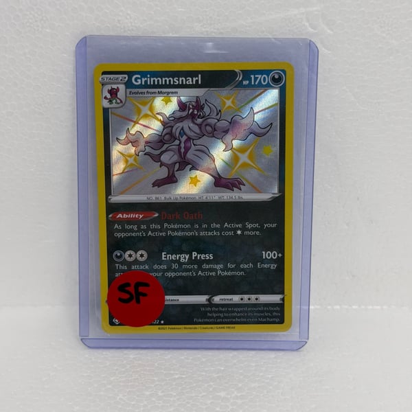 Pokemon Grimmsnarl Shiny Holo Rare SV085/SV122 Shining Fates