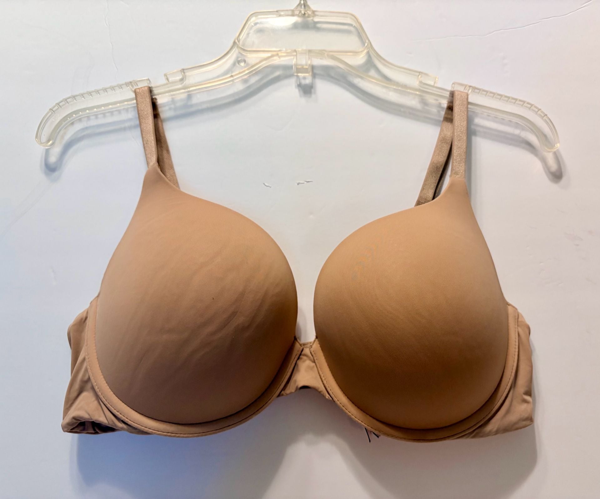 Victoria's Secret Seconde Peau Bra Size 38C Nude Beige T-Shirt Underwire 2