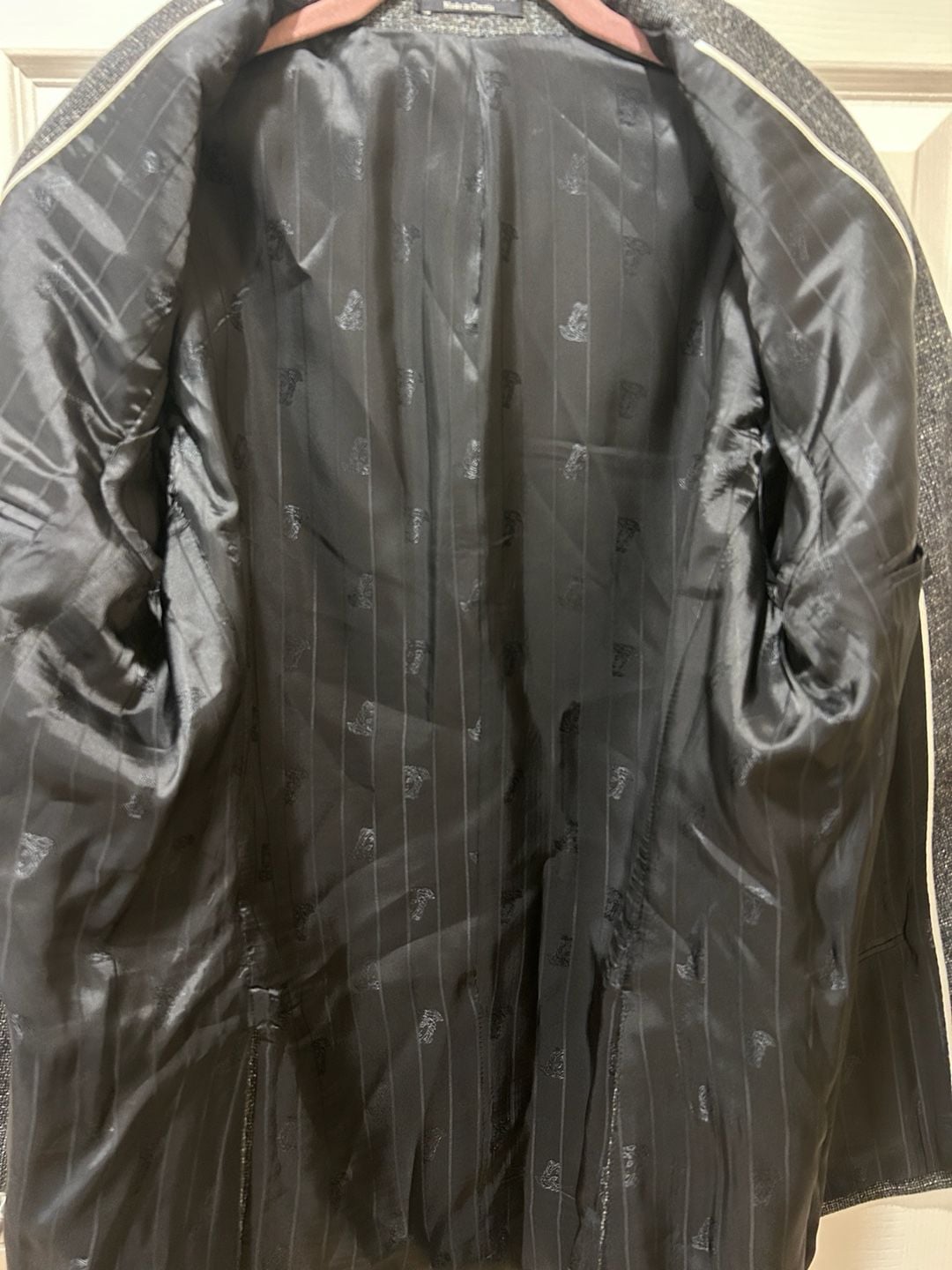 Versace Collection Grey Textured Wool Bamboo
Blazer Sport Coat US 42 / EU 52 8