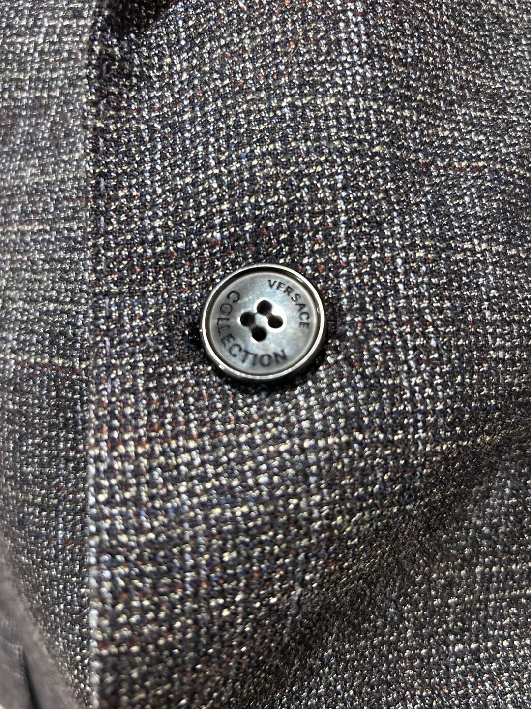 Versace Collection Grey Textured Wool Bamboo
Blazer Sport Coat US 42 / EU 52 9