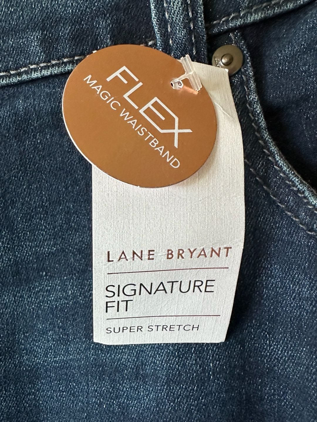 Lane Bryant Signature Fit Straight Jeans Blue Denim NWT Size 16 7