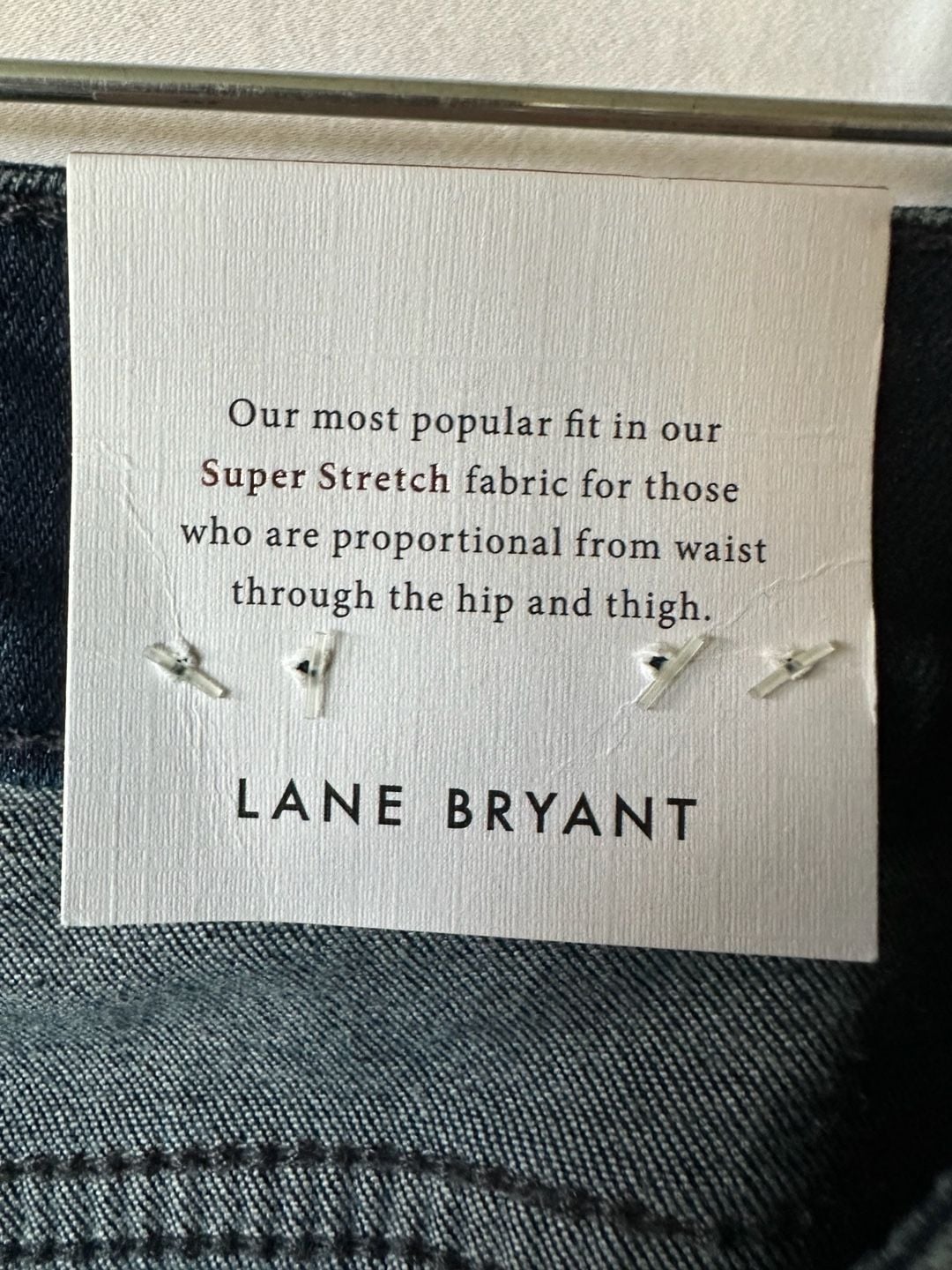 Lane Bryant Signature Fit Straight Jeans Blue Denim NWT Size 16 11