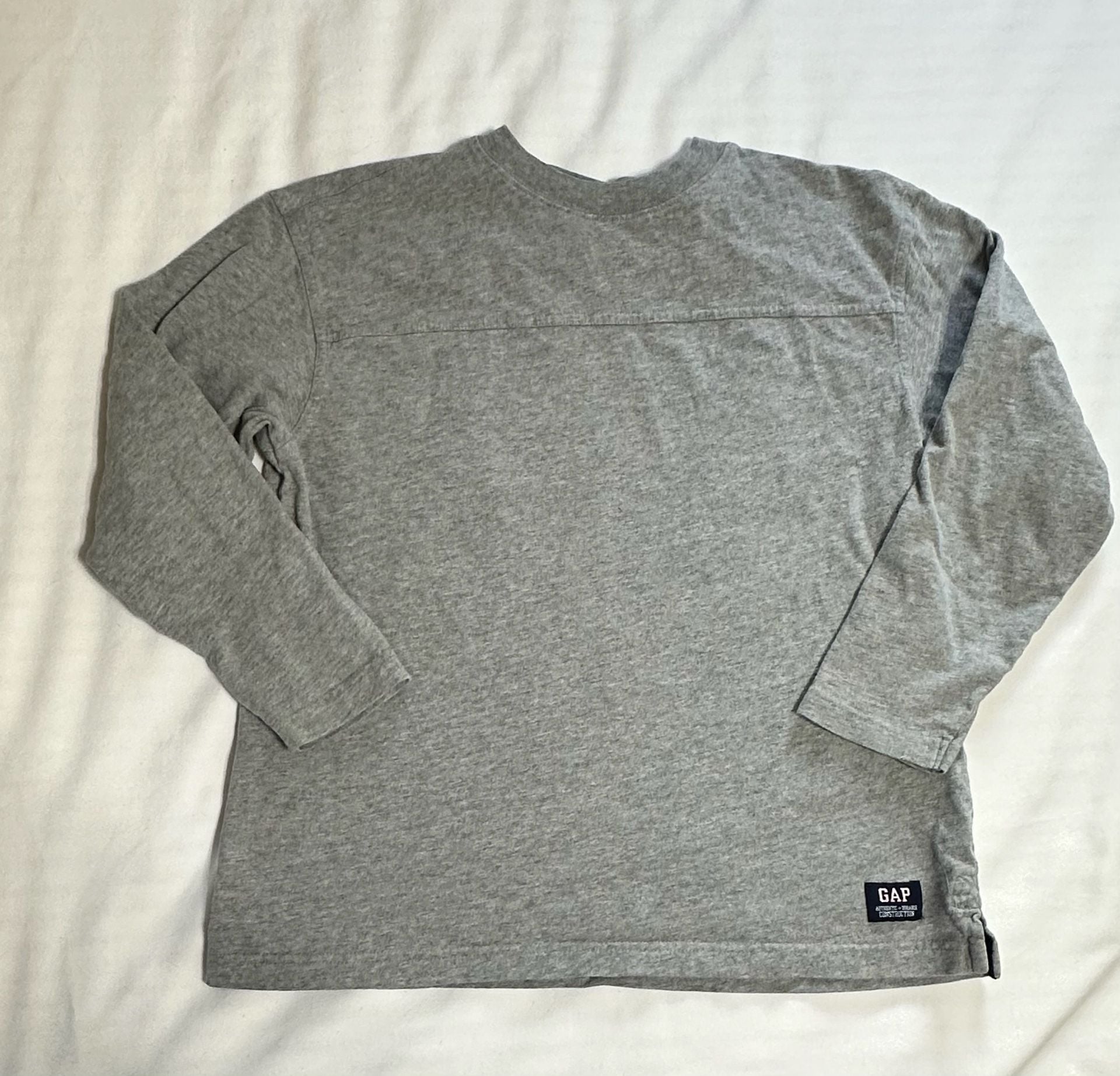 Gap Kids Long Sleeve T-Shirt Size 10 Gray Heather 2