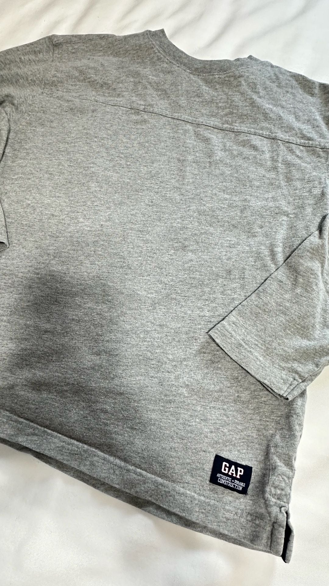Gap Kids Long Sleeve T-Shirt Size 10 Gray Heather 3