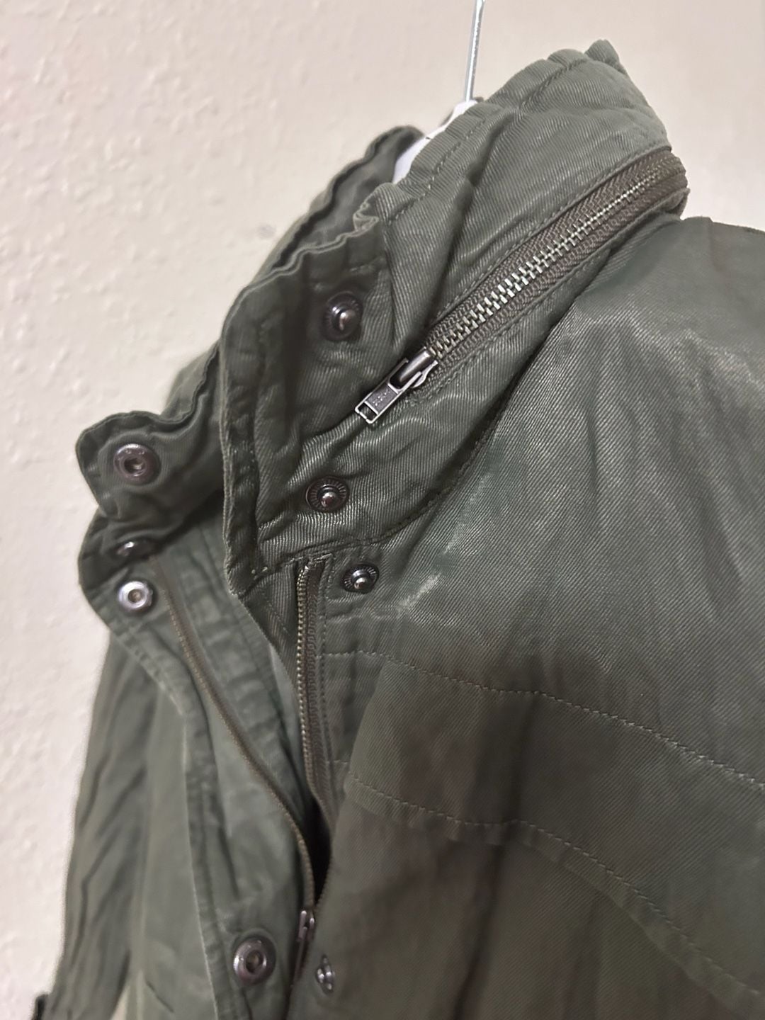 Joie Military Jacket Size S Olive Green Utility Bomber Crop 7