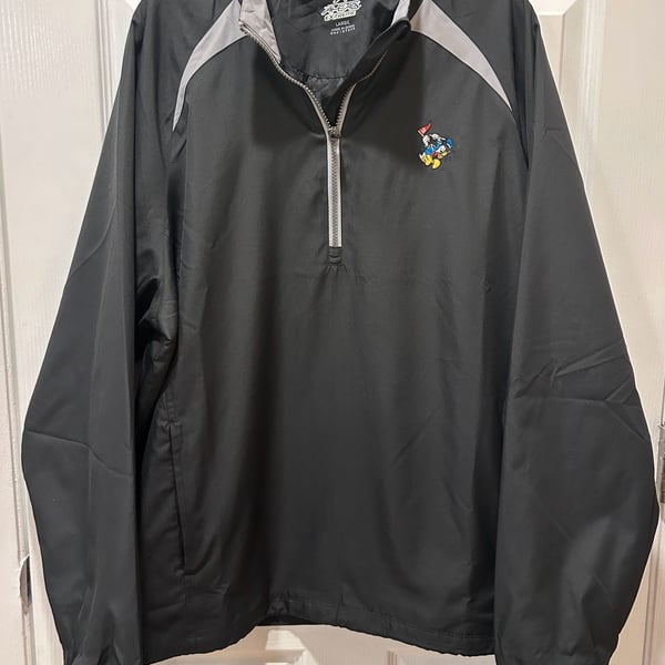 Ahead Extreme Disney Golf Donald Duck 1/2-Zip Windbreaker Size Large