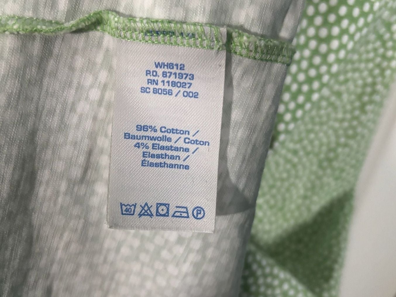 Boden Cotton Green Polka Dot Wrap Midi Dress Empire Waist Size 8L, EUC 9