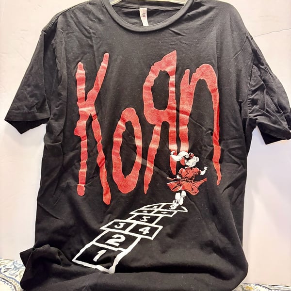 Korn Follow Hopscotch T-Shirt XL Black