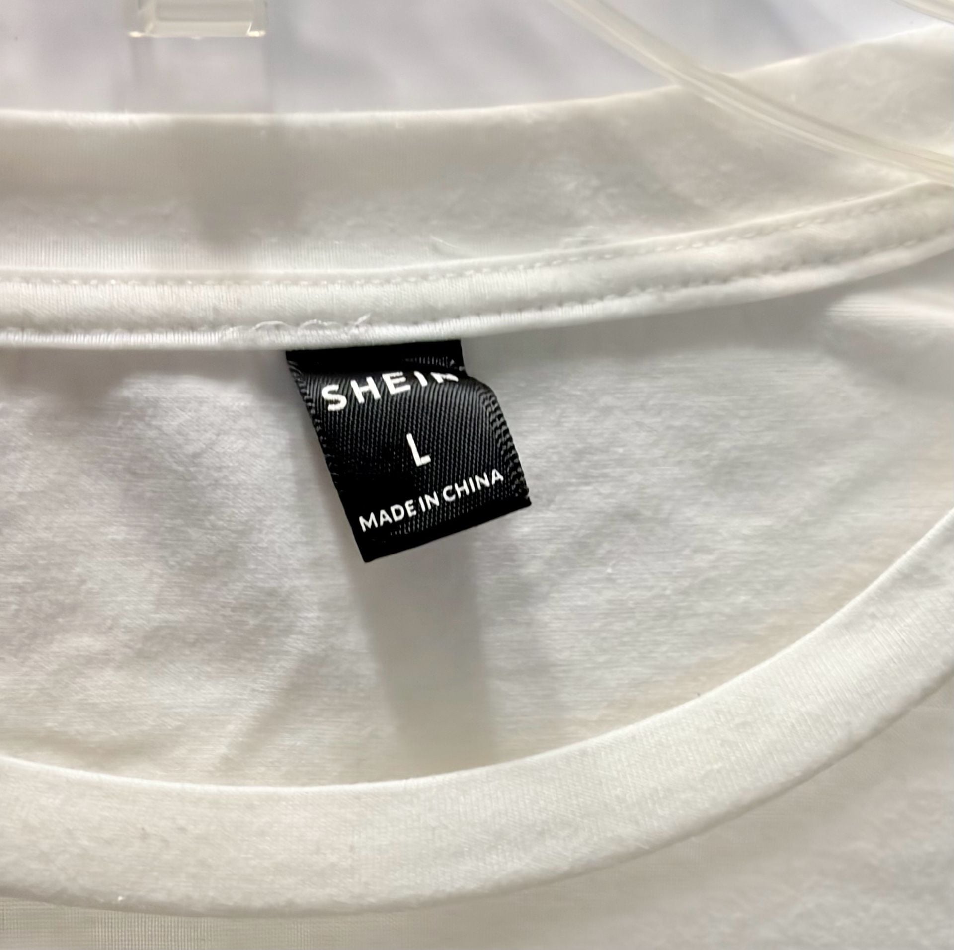 SHEIN Graphic T-Shirt Size L White Bear Break The Rules 4