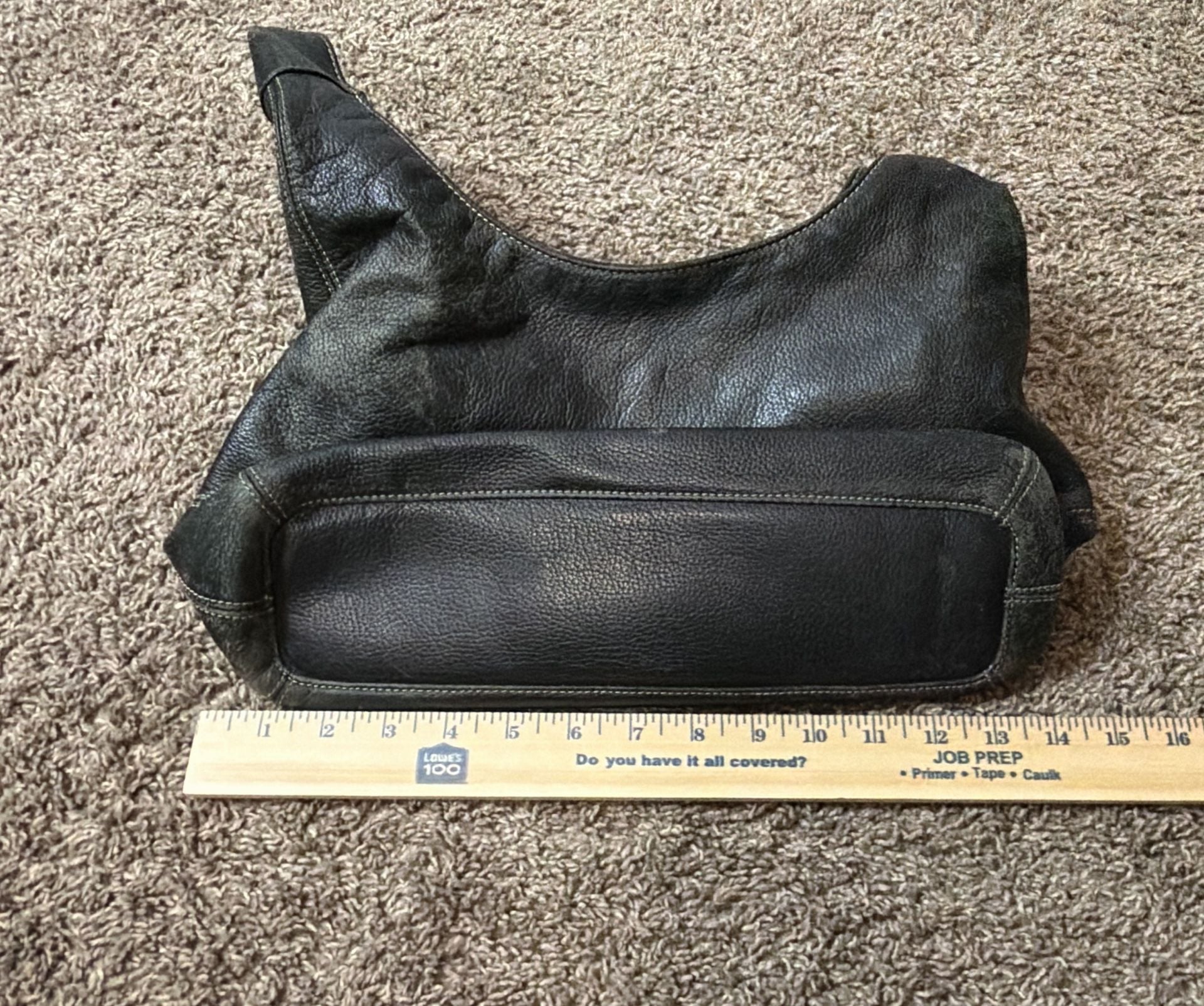 Tignanello Black Leather Shoulder Bag Hobo Purse 5