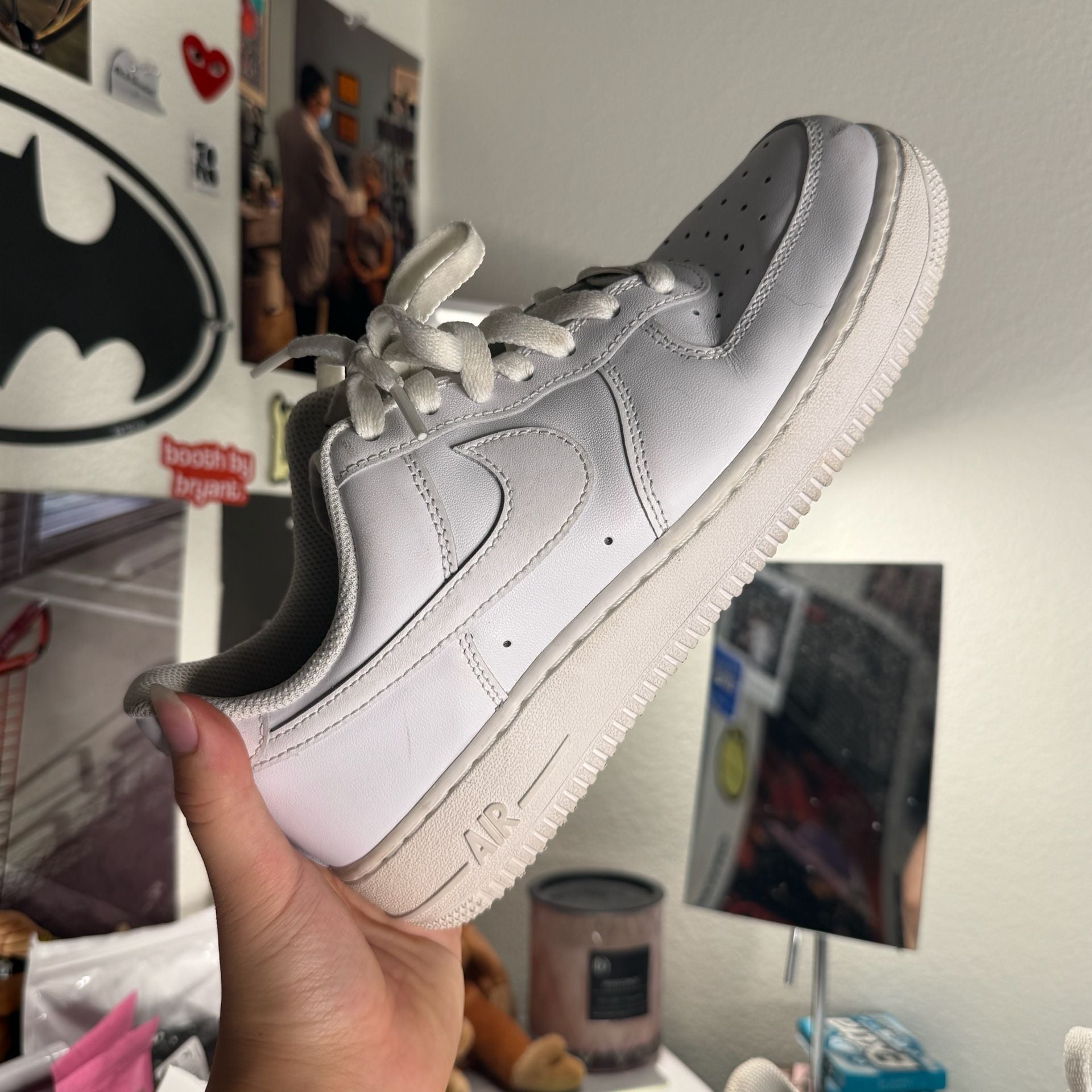 Nike Air Force 1 Low Triple White Sneakers 7