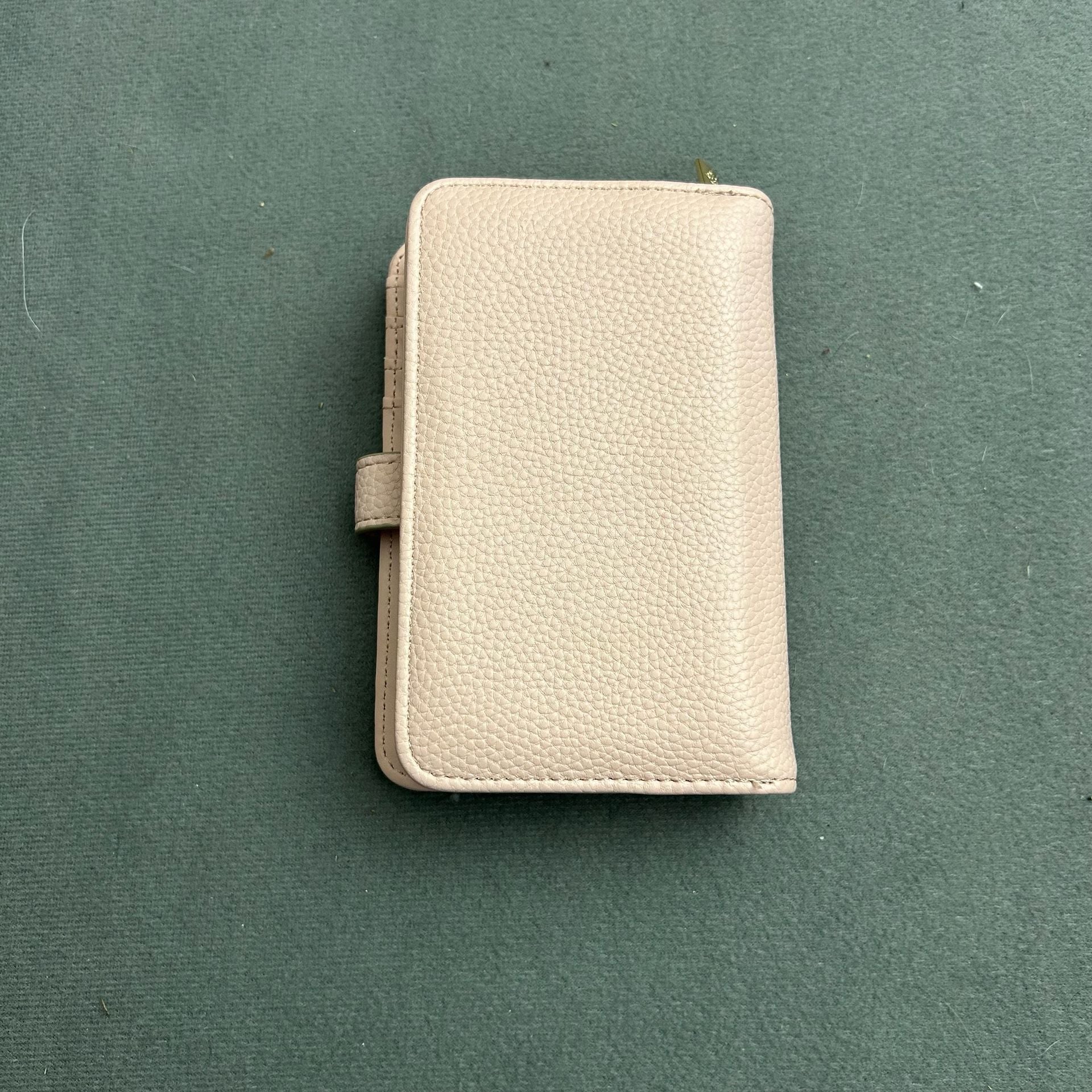 Nanette Lepore Pink Faux Leather Wallet Snap Closure 3