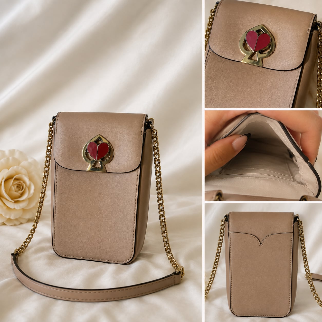 Kate Spade New York Crossbody Purse Blush Pink Leather 2