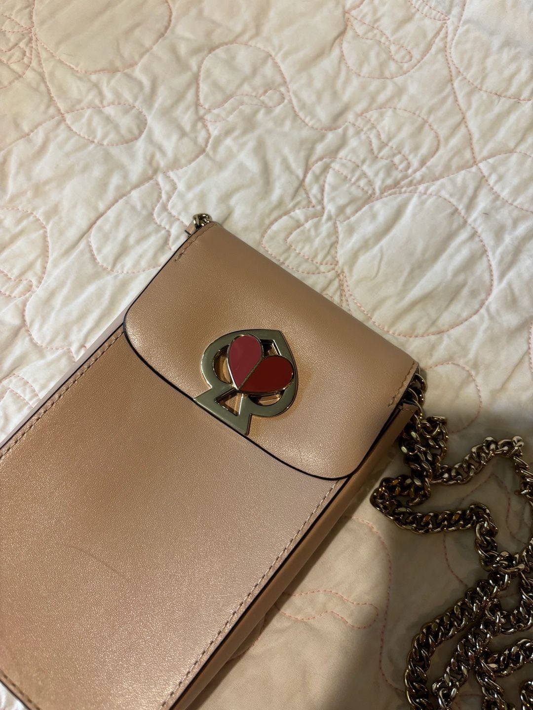 Kate Spade New York Crossbody Purse Blush Pink Leather 3