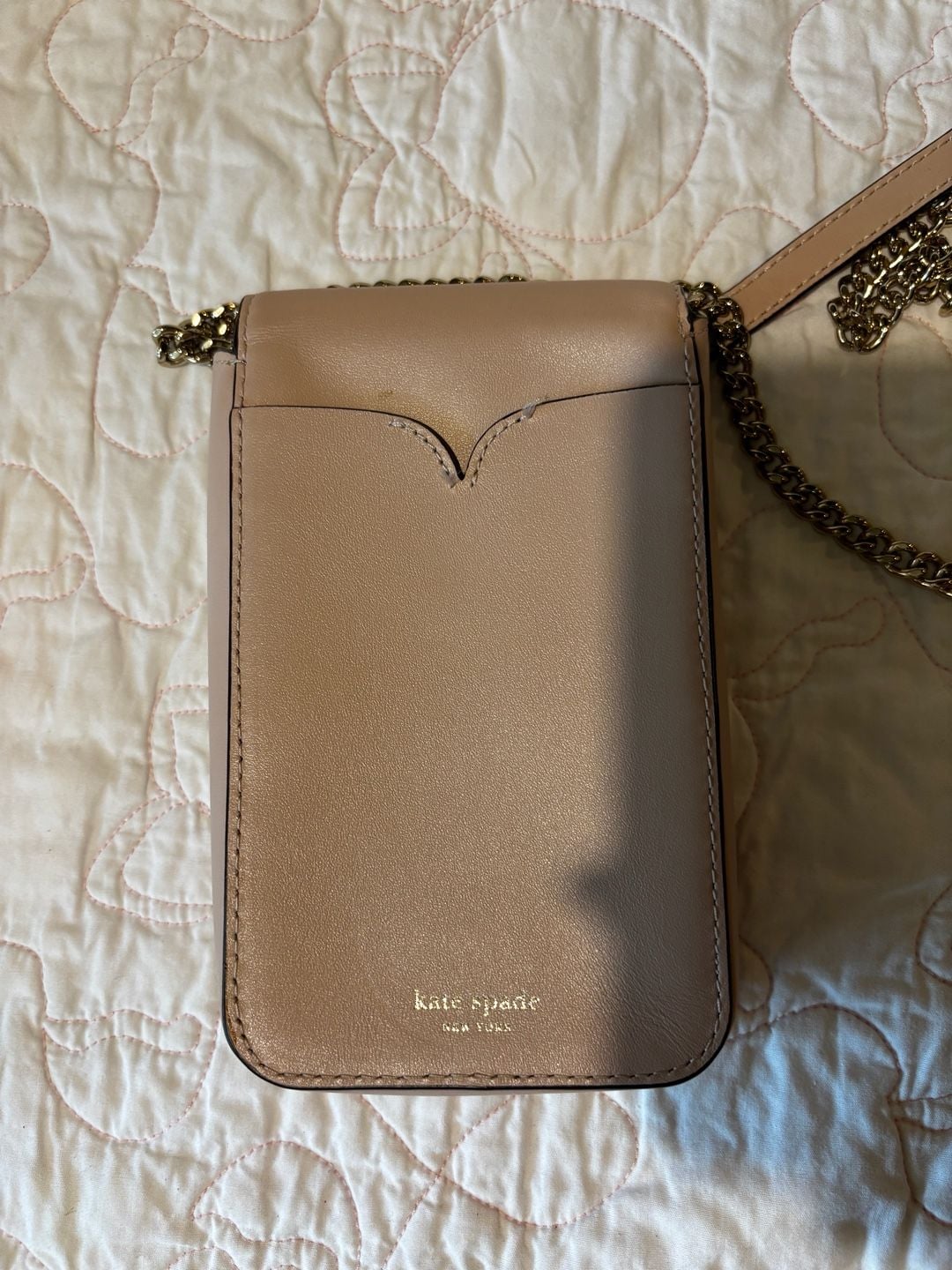 Kate Spade New York Crossbody Purse Blush Pink Leather 4