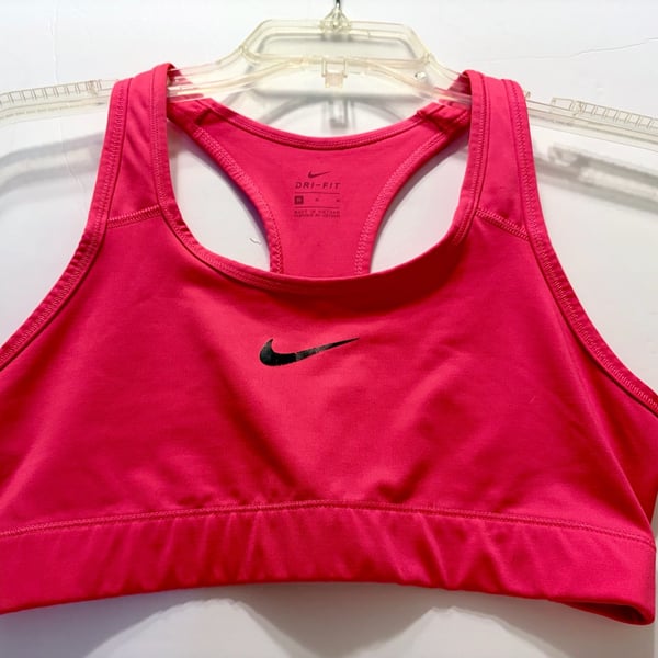 Nike Dri-FIT Racerback Sports Bra Size M Pink