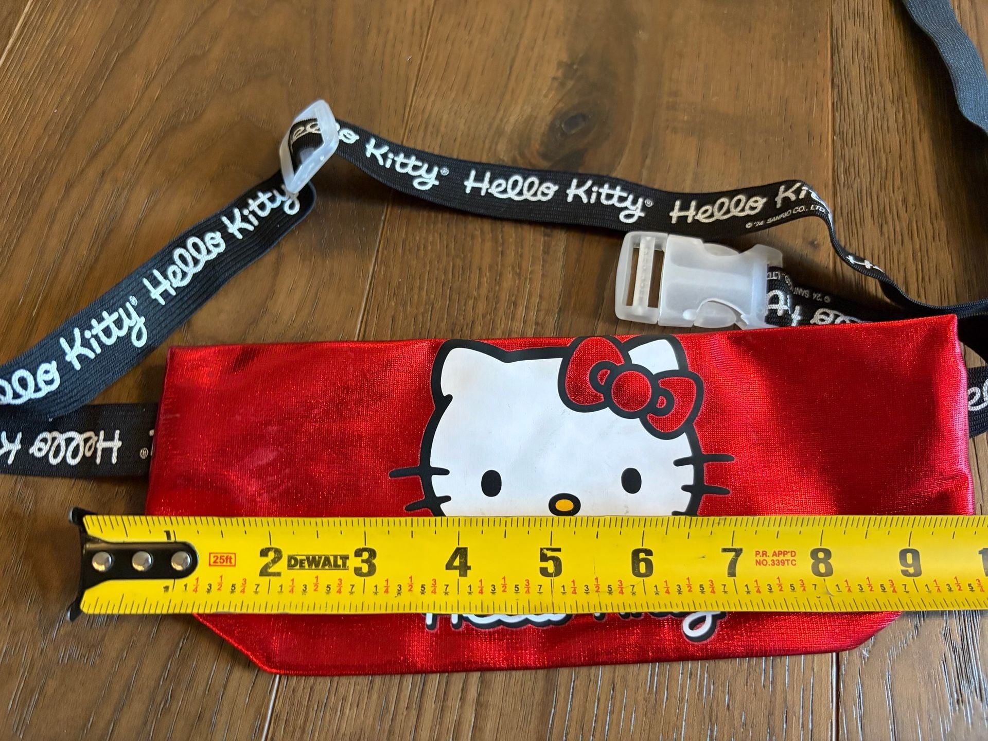 Sanrio Hello Kitty Fanny Pack Red Metallic Waist Bag 3