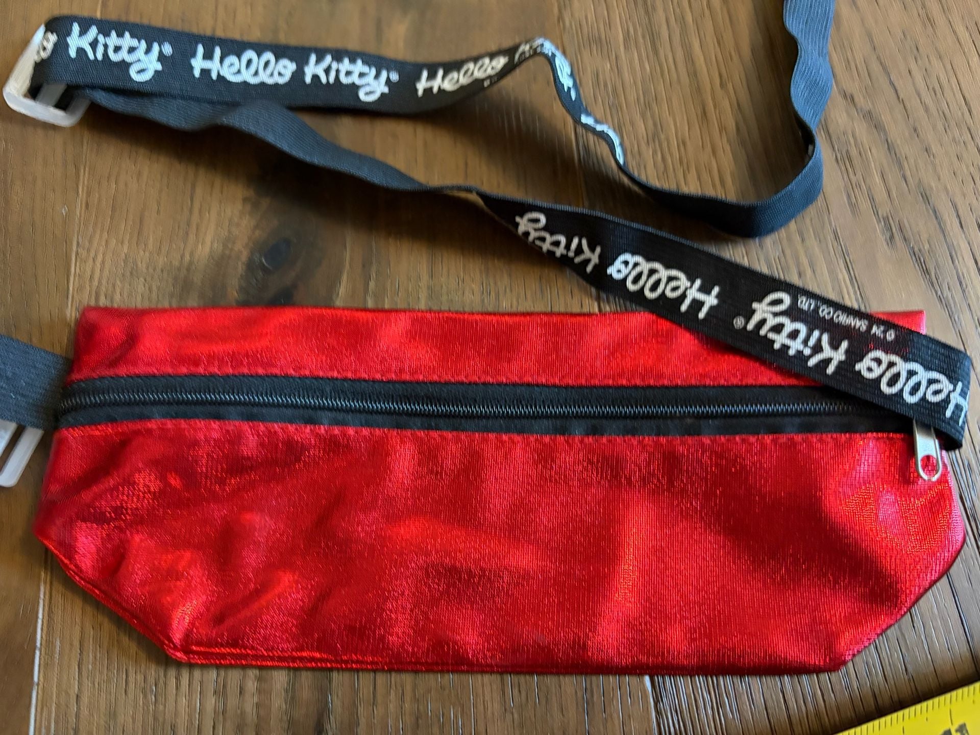 Sanrio Hello Kitty Fanny Pack Red Metallic Waist Bag 4