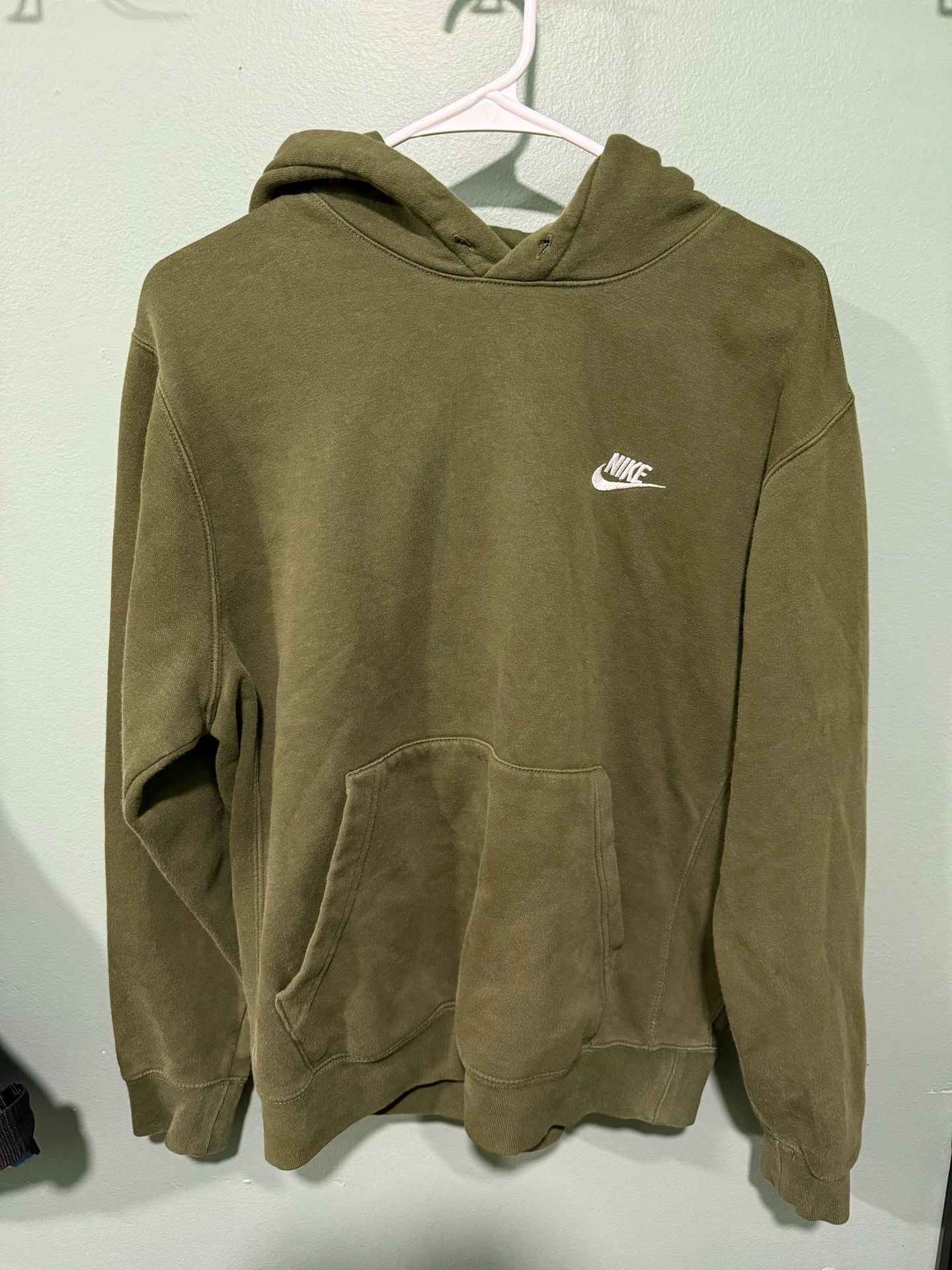 Nike Hoodie Size S Olive Green Pullover 2