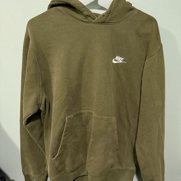 Nike Hoodie Size S Olive Green Pullover