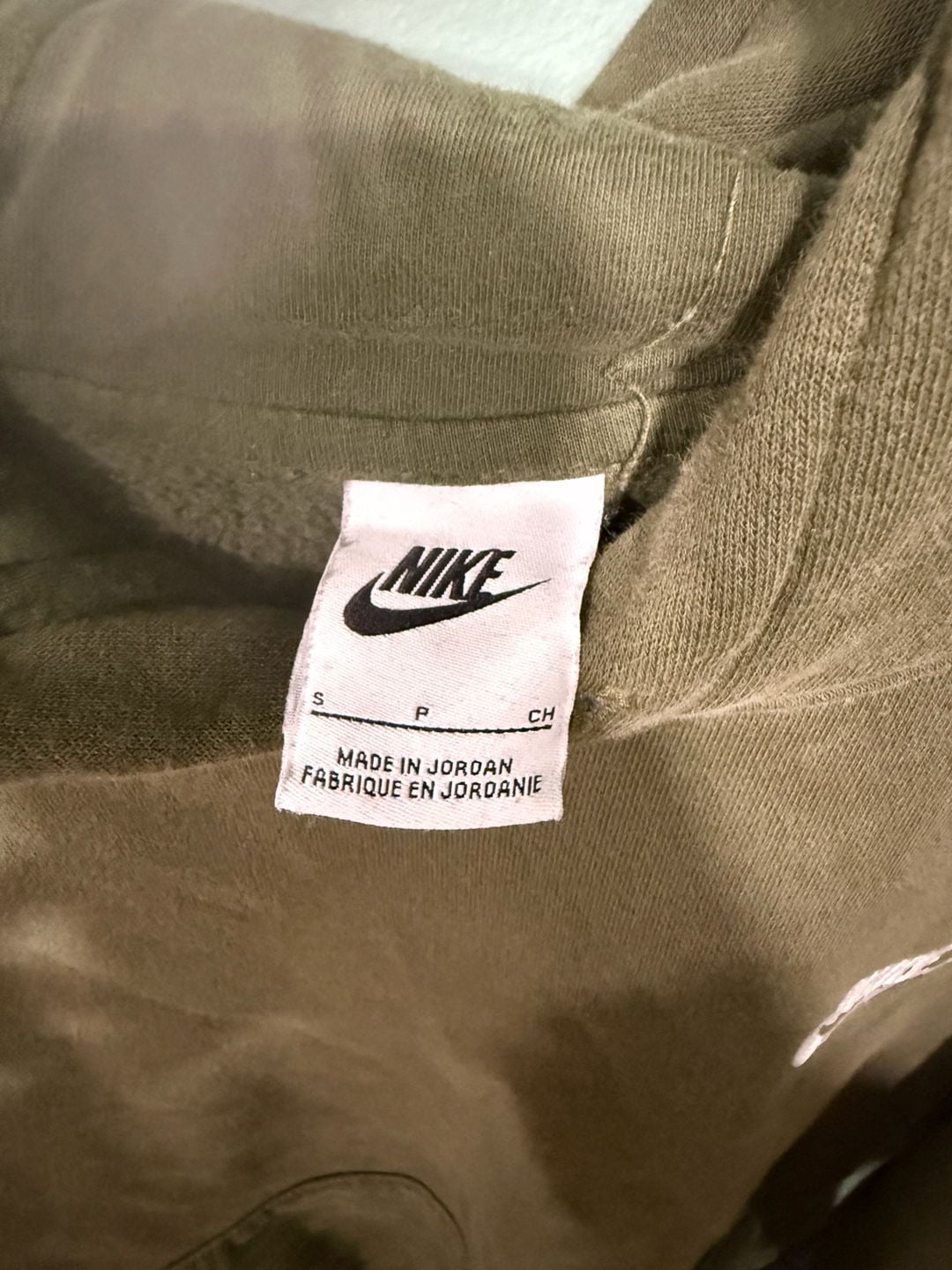 Nike Hoodie Size S Olive Green Pullover 4
