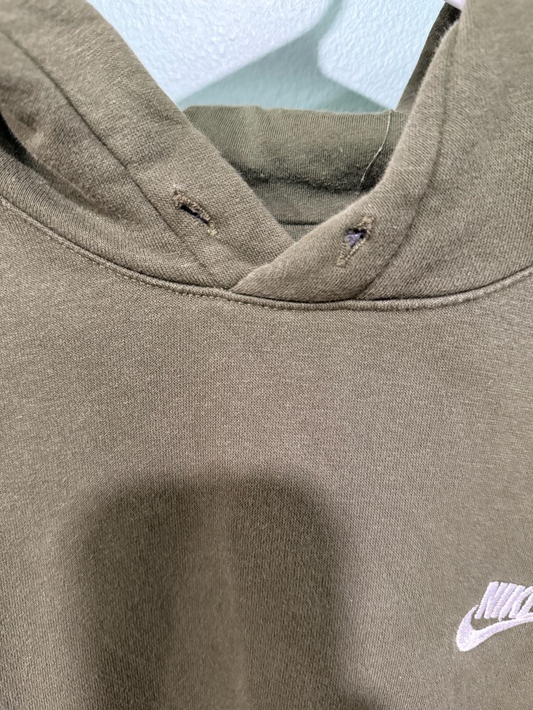 Nike Hoodie Size S Olive Green Pullover 5