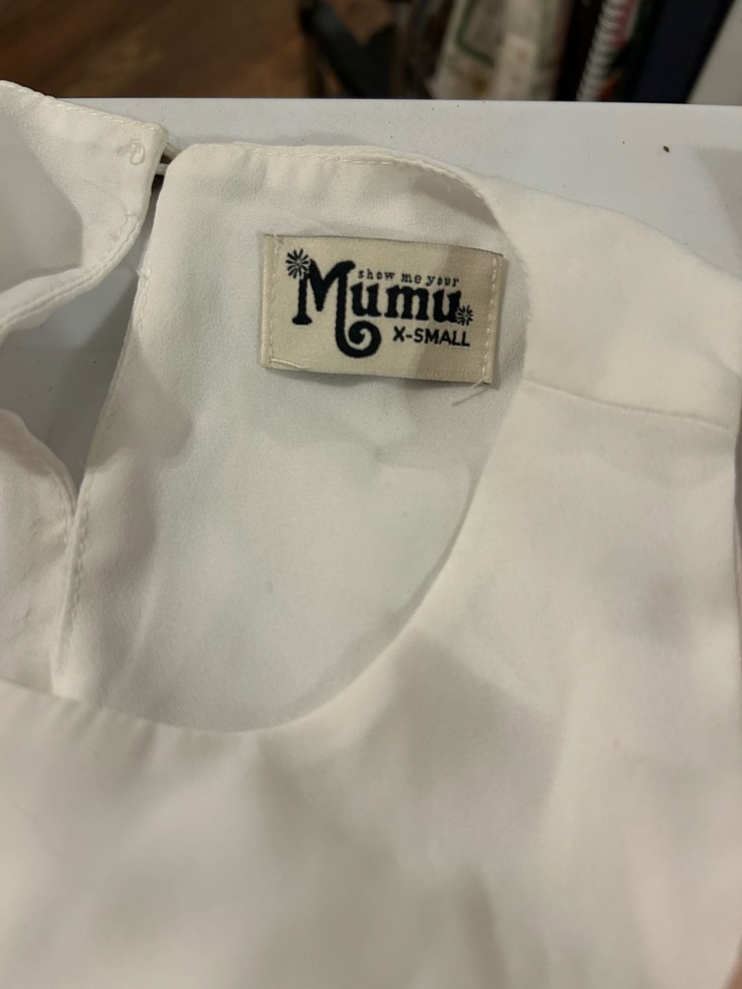 Lot of 2 Mumu Show Me Your Mumu Tank Tops Blush Gold Metallic & White XS 3
