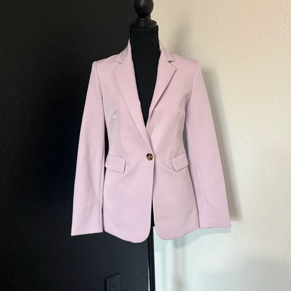 MNG Suit Set Size 1 purple Blazer and Pants NWT