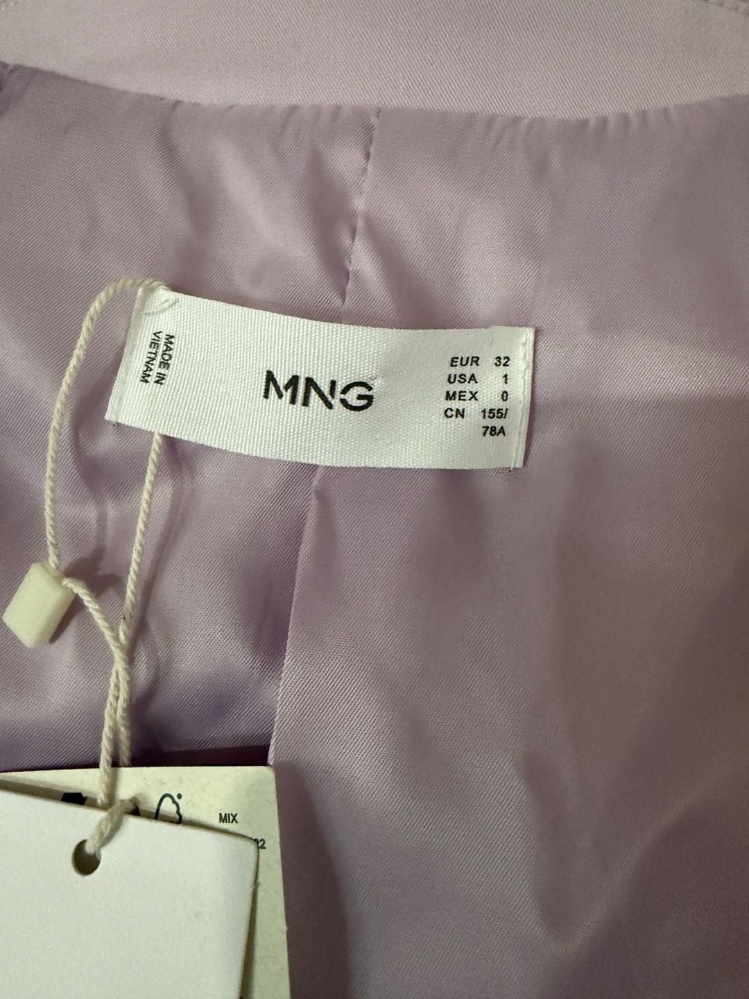 MNG Suit Set Size 1 purple Blazer and Pants NWT 3