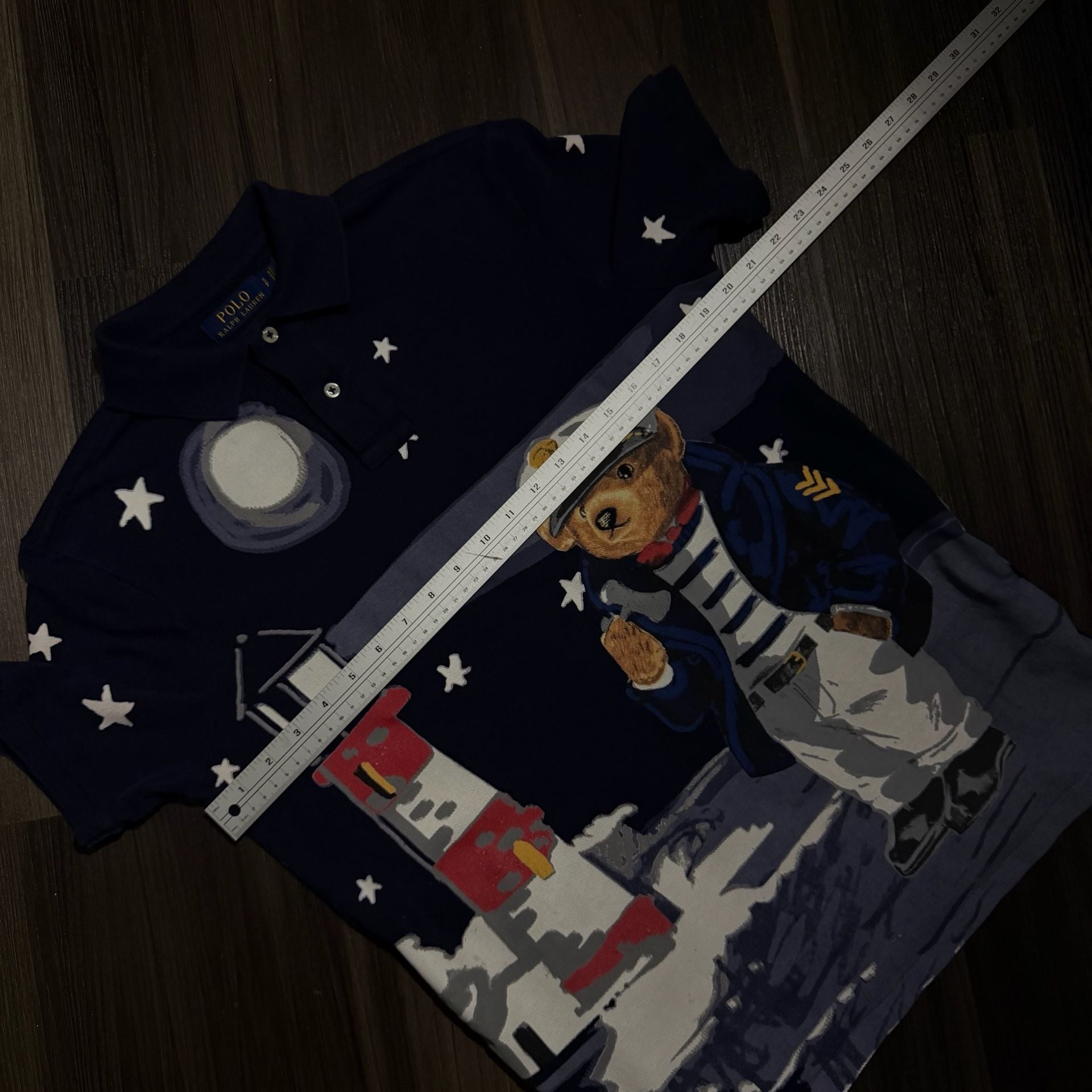 Polo Ralph Lauren Classic Fit Nautical Bear Polo Size S Blue 8
