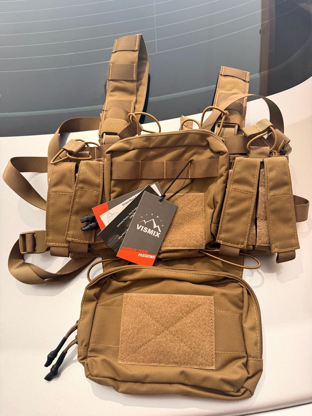 Vismix Tactical Chest Rig Brown Molle Utility Vest New 1