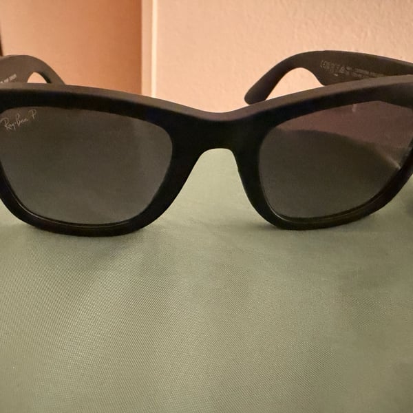 Ray-Ban Meta Wayfarer Smart Glasses Matte Black Polarized