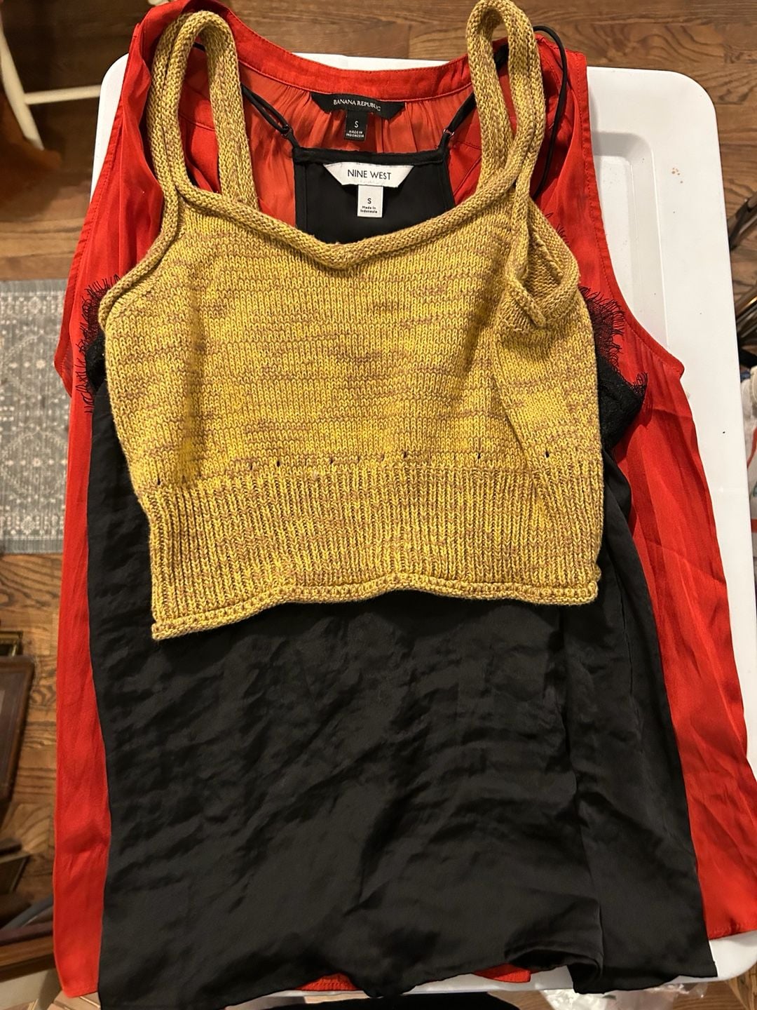 Lot of 3 Y2K Style Tanks Size Small 5