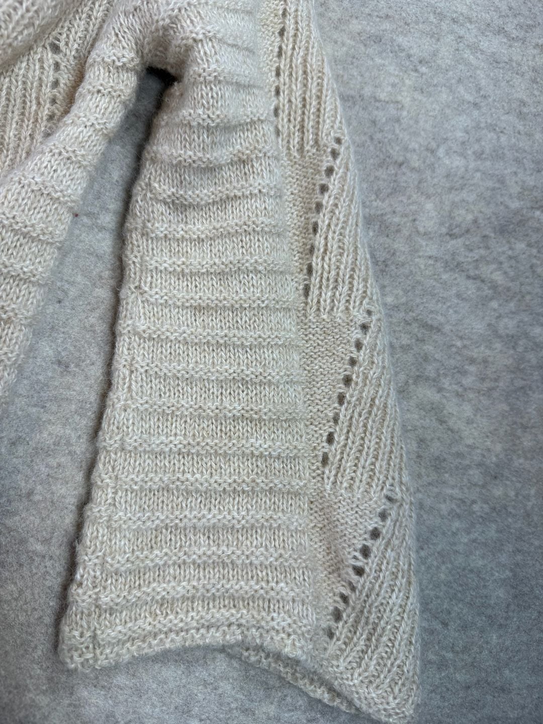 Kuna Cardigan Size S Beige 100% Baby Alpaca Cable Knit Sweater 8