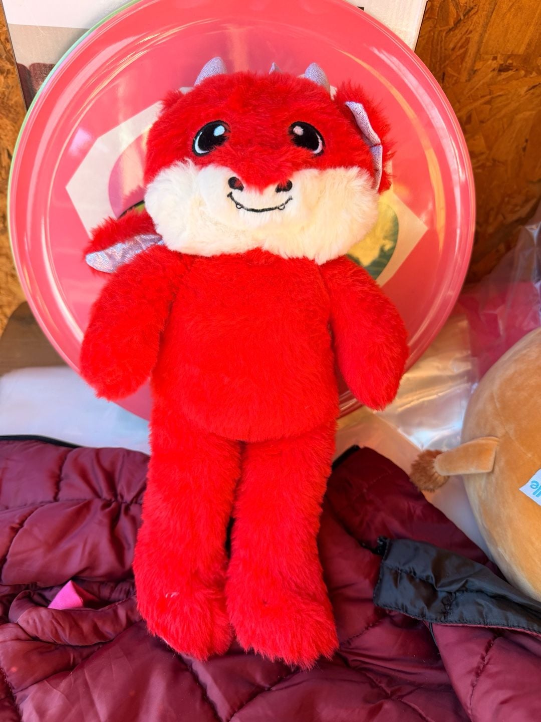 Fiesta Red Dragon Stuffed Animal Plush Toy 1